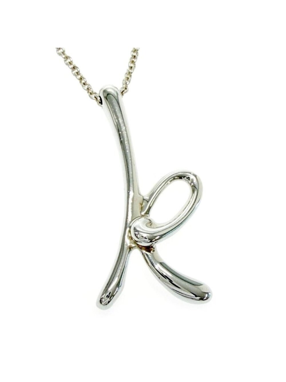 Tiffany & Co Silver Letter Necklace